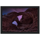 Peeks of Purple Framed Print