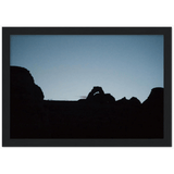 Strolling Silhouettes Framed Print