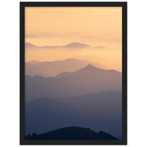 Golden Layers Framed Print